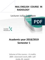 Presentation of The Course For Radiologists