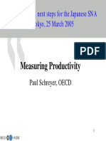 Measuring Productivity: Conference On Next Steps For The Japanese SNA Tokyo, 25 March 2005