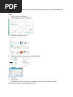 Creating Personalized Calendar Rubrics