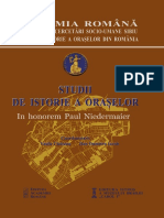 Studii de Istorie A Oraelor in Honorem PDF