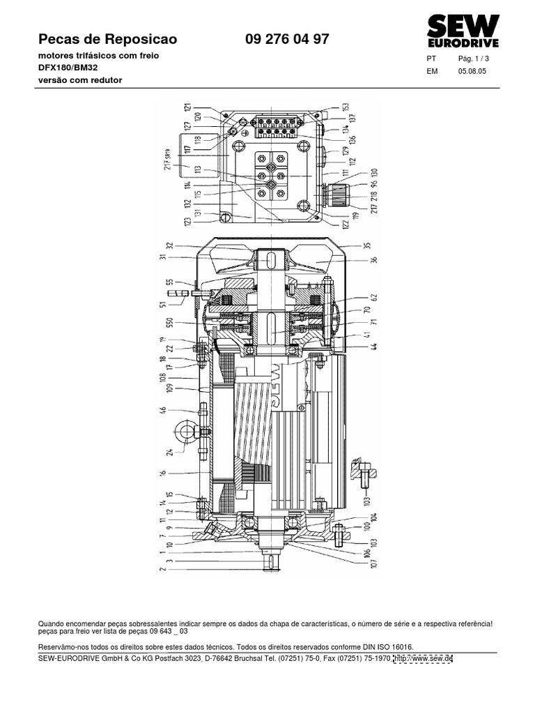 Catálogo de Peças SEW-EURODRIVE | PDF | Metalurgia | Engenharia Mecânica