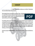 Kioti Daedong EX50 Tractor Operator Manual (German) PDF