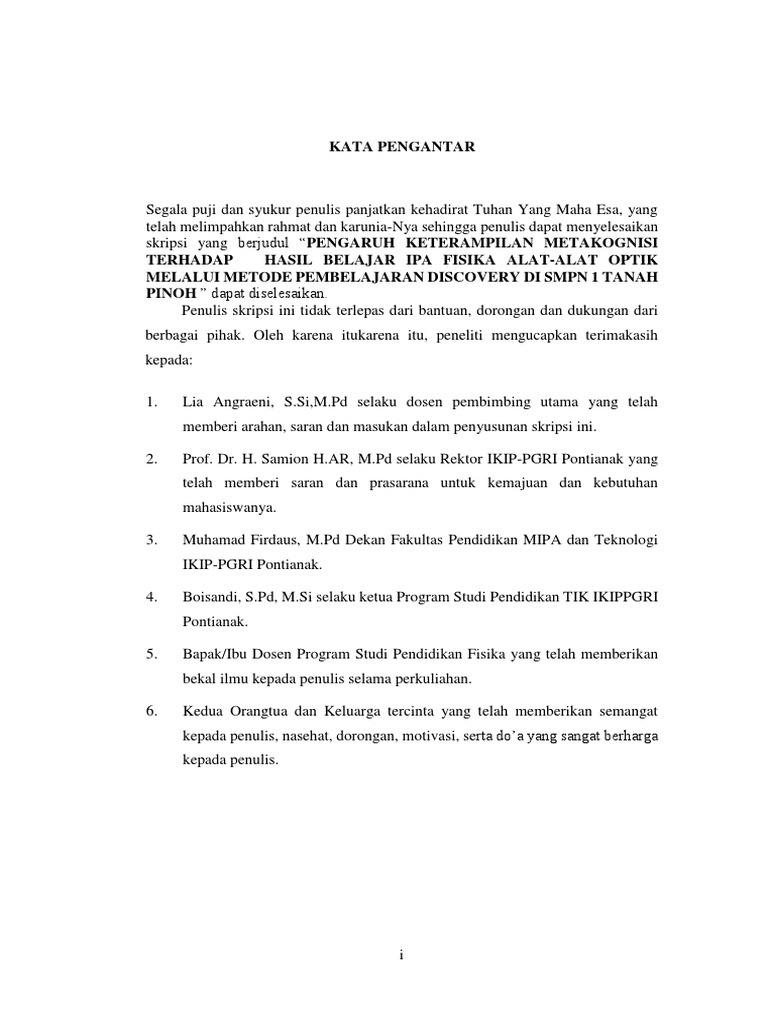 Kata Pengantar Seminar Ikip Ptk