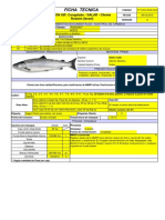 Ficha técnica de salmón congelado para Rodaint