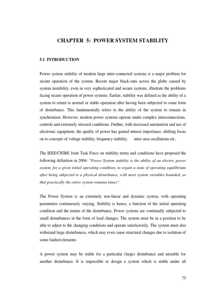 Power System Stability Guide | PDF | Torque | Electric Power System