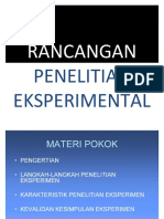 Rancangan Penelitian Eksperimental