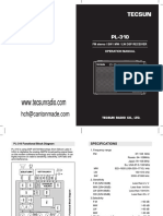 Tecsunradio PL 310 English Manual PDF Download