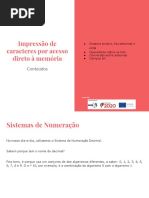 Impressão de caracteres por acesso direto à memória - Linguagem C