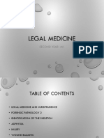 Legal Medicine: Second Year-M1