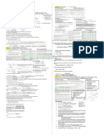 FNCE 317 Formula Sheet - Final