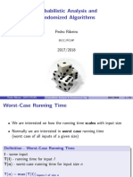Probabilistic Analysis and Randomized Algorithms: Pedro Ribeiro