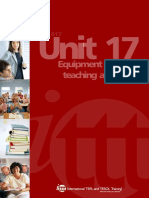 Unit 17: Equipment and Teaching Aids