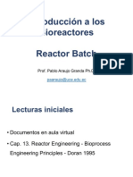 Introducción A Los Bioreactores - Reactor Batch