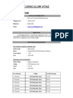 Curriculum Vitae: Gourav Soni