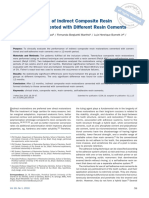 Clinical Evaluation of Indirect Composite Resin Restorations Cemented With Different Resin Cements