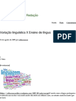 Variação linguística X Ensino de língua | Zellacoracao.pdf
