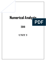 Numerical Analysis: Unit 5