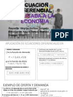 Ecuacion Diferencial Aplicada A La Economia