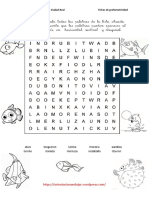 Sopa de Letras Animales 5 PDF