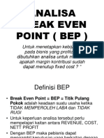 Analisa Break Even Point Bep