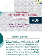 Mission Shakti (Self Help Movement in Orissa) : Women & Child Development Department Govt. of Orissa