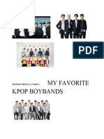 My Favorite Kpop Boybands: Marian Therese B. Ramos