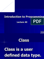 Introduction To Programming