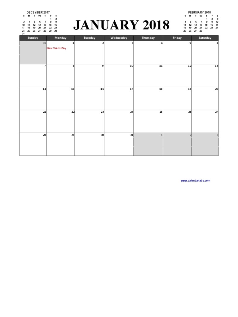2018 Excel Calendar Planner South Africa 12 PDF