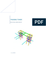 Structural Design Calculation for Training Tower