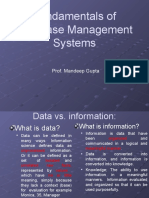 Fundamentals of Database Management Systems: Prof. Mandeep Gupta