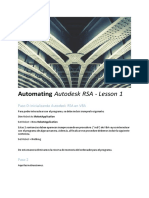 Automating Autodesk RSA - Lesson 1