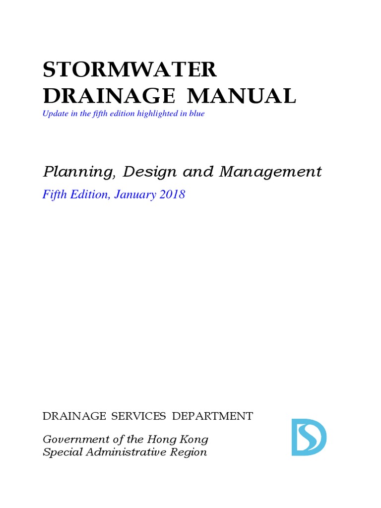 Stormwater Drainage Manual: Planning, Design and Management | PDF ...