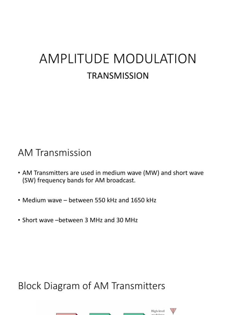 AM Transmitter Essentials | PDF | Amplifier | Modulation