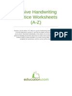 Cursive Handwriting Worksheets PDF