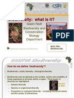 Biodiversity: What Is It?: Gwen Raitt Biodiversity and Conservation Biology Department