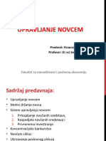 8 Upravljanje Novcem