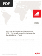 Informação Empresarial Simplificada (IES) / Declaração Anual de Informação Contabilistica e Fiscal