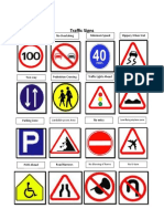Traffic Signs: Francois Cyrus E. Esleta STEM 11-5