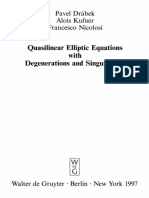 (De Gruyter Series in Nonlinear Analysis and Applications 5) Pavel Drabek, Alois Kufner, Francesco Nicolosi-Quasilinear Elliptic Equations With Degenerations and Singularities-De Gruyter (1997)