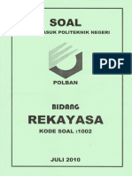 SMB POLBAN 2010 - Bidang Rekayasa (1002) .Blog - Alfarisiku PDF