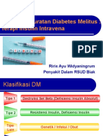 Kegawatdaruratan Diabetes Melitus: Terapi Insulin Intravena