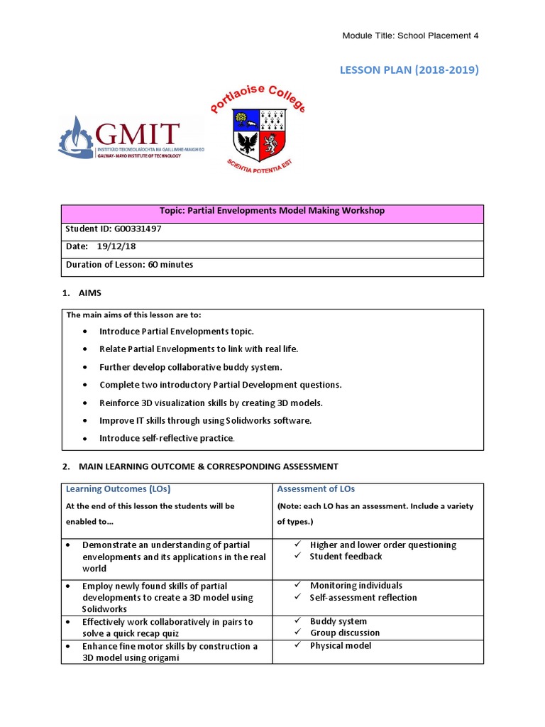 Week 4 Lesson 1 DCG 5th Yr | PDF | Inclusion (Education) | Educational ...