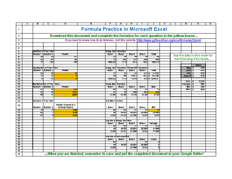 Math Formulas | PDF | Application Software | Software Development
