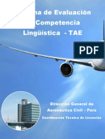 Test of Aviation English - TAE - Description