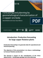Forecasting copper production with geometallurgy