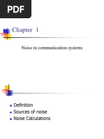 Noise in Communication Systems