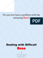 Dealing With Difficult Boss