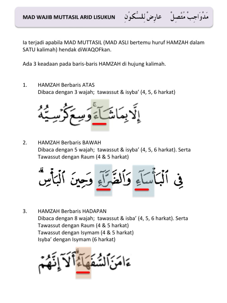 Mad Wajib Muttasil Arid Lisukun Pdf
