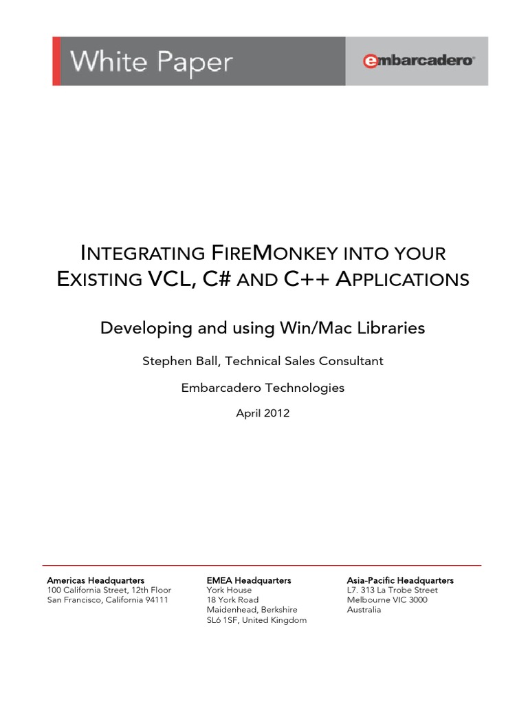 Firemonkey VCL PDF | PDF | Library (Computing) | Computer Libraries