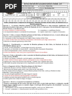 Prova de Recuperaçao Sobre Mem Post de Braz Cubas